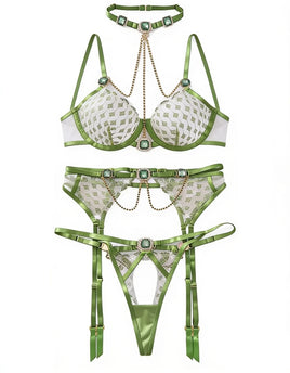 Luna Verde Luxe Lingerie Set