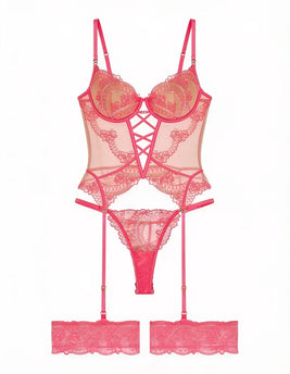 Blush Corset Set